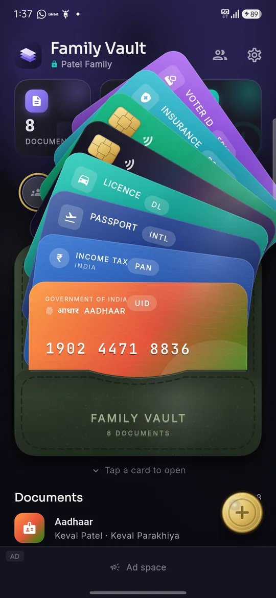 Family Vault, The wallet