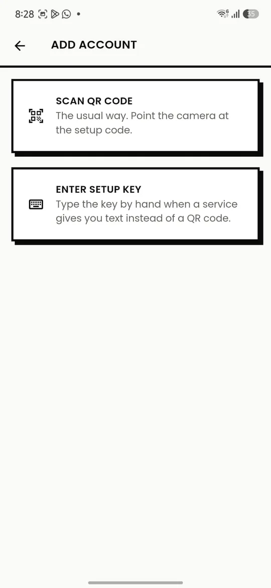 KyAuth, Add an account