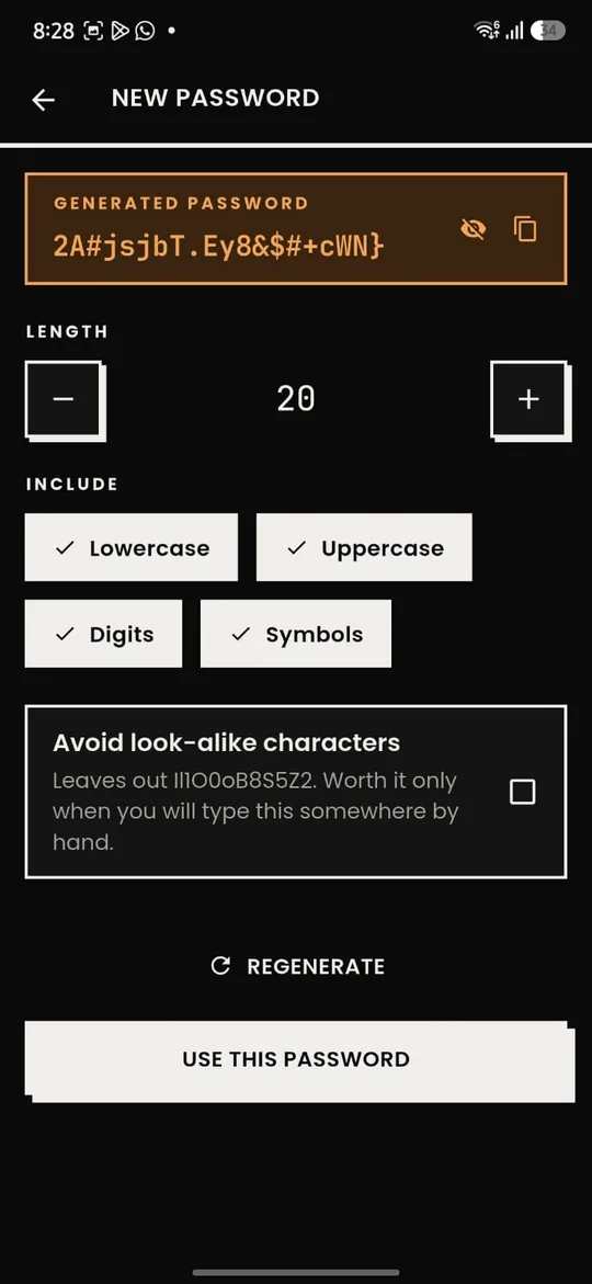 KyAuth, Password generator